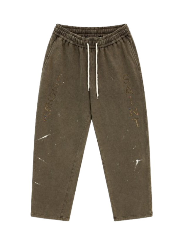 Issey Saint studded logo pants